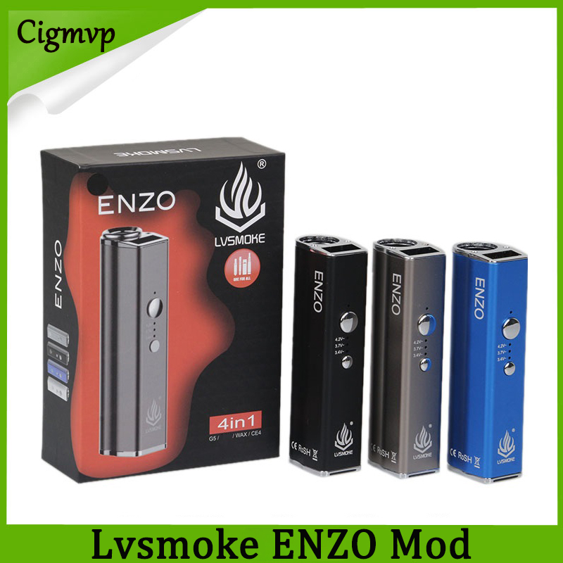 Authentic LVSMOKE ENZO Box Mod 450mAh Variable Voltage Vape Battery For Thick Oil Wax Dry Herb Cartridges Tank 100% Original
Authentic LVSMOKE ENZO Box Mod 450mAh Variable Voltage Vape Battery For Thick Oil Wax Dry Herb Cartridges Tank 100% Original