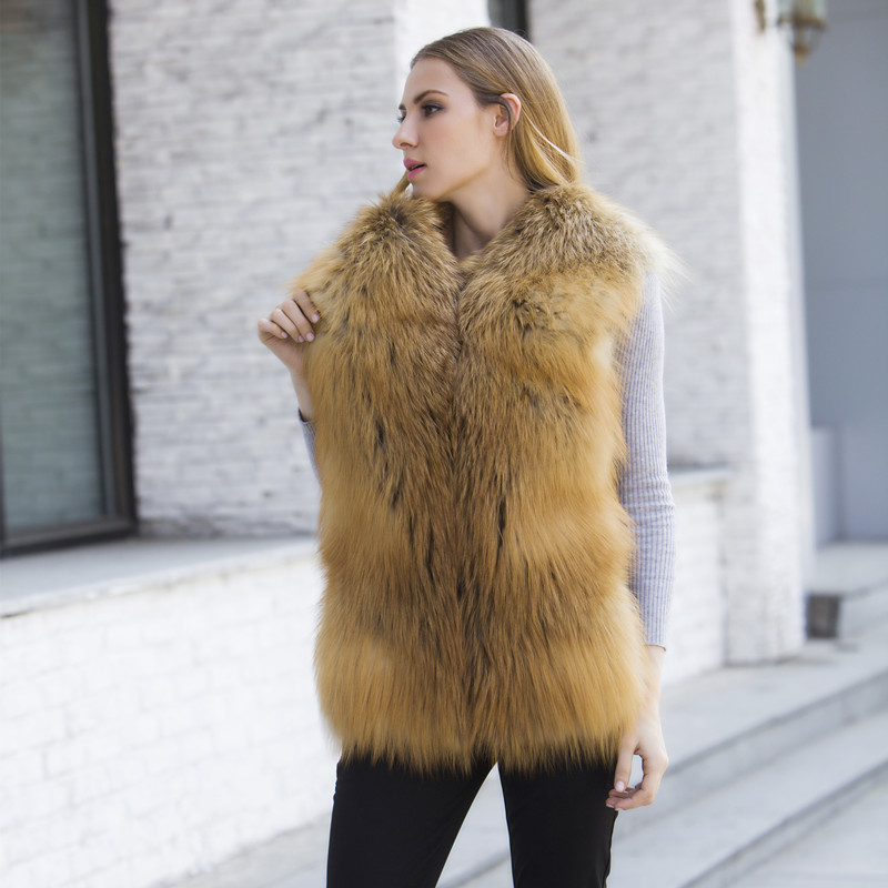 Real Red Fur Vest Women Luxury New Desigh Winter Natural Fur Short Model Sleeveless Plus Size Female Overcoat, Gold
Real Red Fur Vest Women Luxury New Desigh Winter Natural Fur Short Model Sleeveless Plus Size Female Overcoat, Gold
