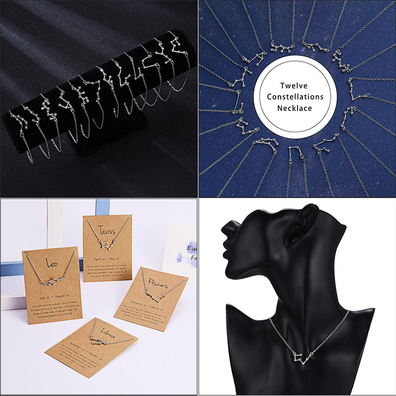 2020 12 Constellation Zodiac Necklace Horoscope Sign Zircon Korean Jewelry Star Galaxy Libra Astrology Women Necklace Gift with Retail Card
2020 12 Constellation Zodiac Necklace Horoscope Sign Zircon Korean Jewelry Star Galaxy Libra Astrology Women Necklace Gift with Retail Card