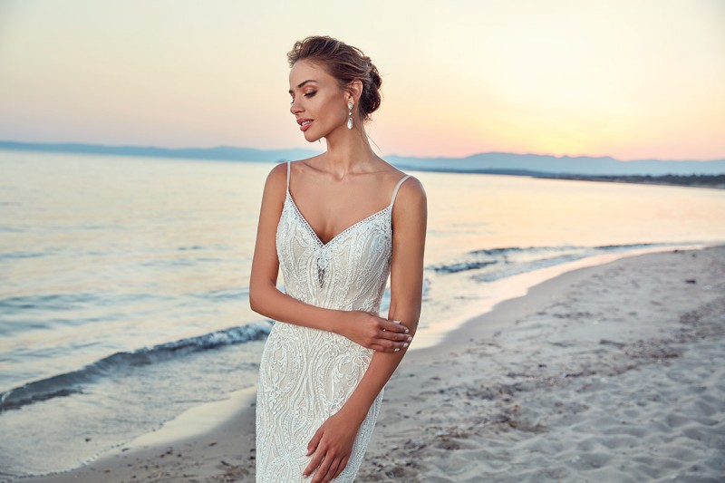 eddy k beach mermaid wedding dresses high neck lace bridal gowns backless boho wedding dress vestido de novia