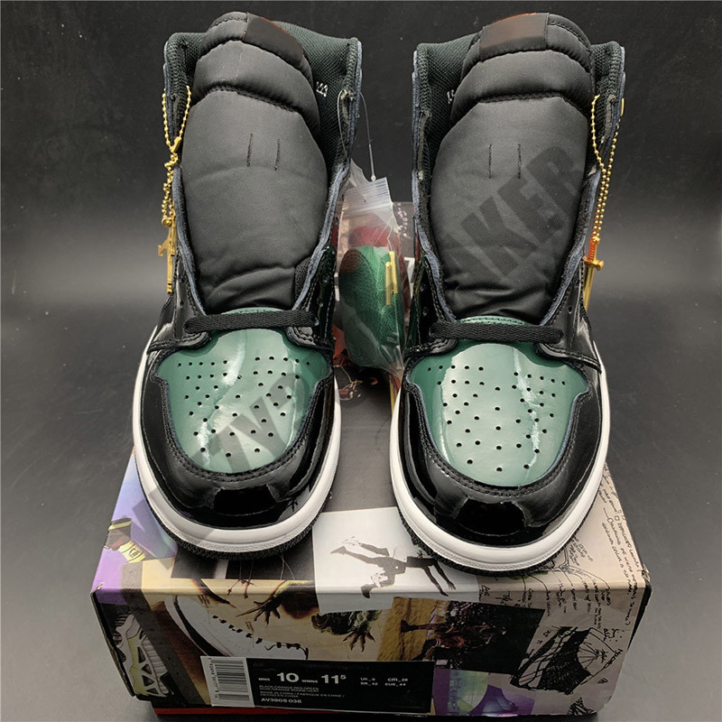 2019 1 SolyFly x Basketball Shoes 1s Black Green Patent Leather Upper Designer New Fashion Mens Trainers Sports Sneakers Size 7-12
2019 1 SolyFly x Basketball Shoes 1s Black Green Patent Leather Upper Designer New Fashion Mens Trainers Sports Sneakers Size 7-12