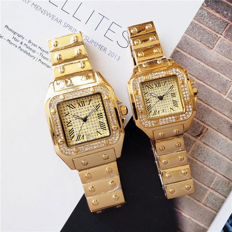 Top Quality Fashion Watches for Lover Iced Out Diamond Men Watch Women Wristwatches Quartz Movement Casual Wristwatch Lifestyle Waterproof Montre De Luxe, Rose gold
Top Quality Fashion Watches for Lover Iced Out Diamond Men Watch Women Wristwatches Quartz Movement Casual Wristwatch Lifestyle Waterproof Montre De Luxe, Rose gold