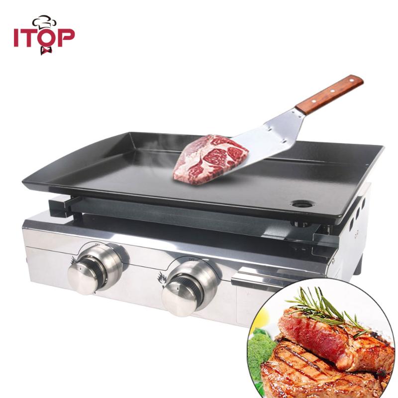 ITOP 2 Burners Gas BBQ Grills LPG Griddle Plancha Gas Barbecue Grills Camping Picnic Tools For Outdoor churrasqueira parrilla
ITOP 2 Burners Gas BBQ Grills LPG Griddle Plancha Gas Barbecue Grills Camping Picnic Tools For Outdoor churrasqueira parrilla