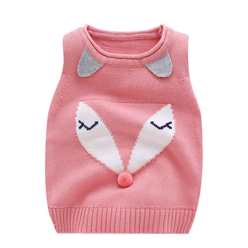 Infants Sweet Cartoon Vest Waistcoat Infant Knitted Vest Newborn Sleeveless Tops Baby Kids Comfortable Cotton Outerwear, Pink
Infants Sweet Cartoon Vest Waistcoat Infant Knitted Vest Newborn Sleeveless Tops Baby Kids Comfortable Cotton Outerwear, Pink