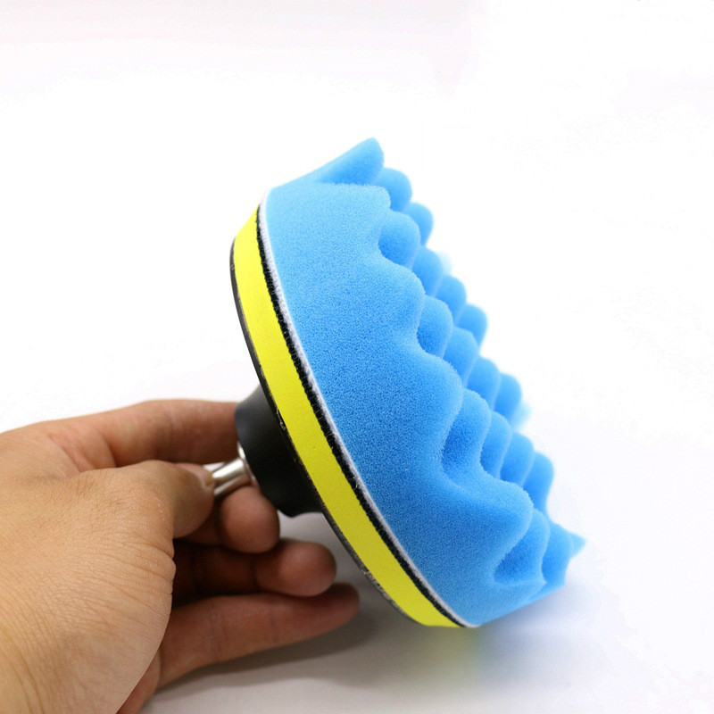 8Pcs/Set 3 Inch Car Polish Pads Buffer Tool Set Car Polisher Drill Sponge Kit Set Waxing Care Foam Paint Repair Car Accessories