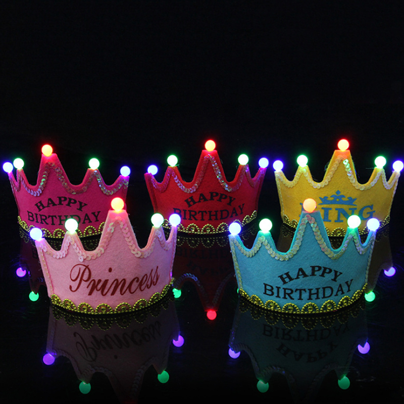 Birthday Glisten Novel Party Children Beautiful Anniversary Illuminate Crown Hat King&Princess 1pc New LED Baby Shower Supply
Birthday Glisten Novel Party Children Beautiful Anniversary Illuminate Crown Hat King&Princess 1pc New LED Baby Shower Supply