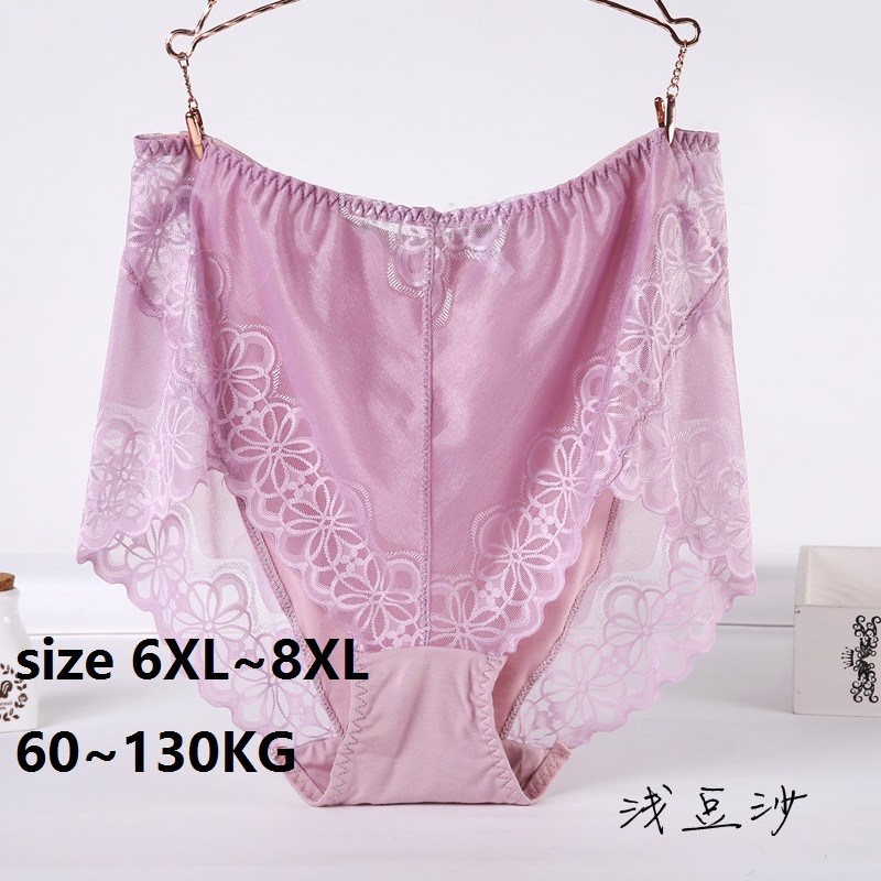 Women Elegant Lace panties 8XL 130kg women sexy woman briefs High Waist transparent underwear soft Modal Underwear, Beige
Women Elegant Lace panties 8XL 130kg women sexy woman briefs High Waist transparent underwear soft Modal Underwear, Beige