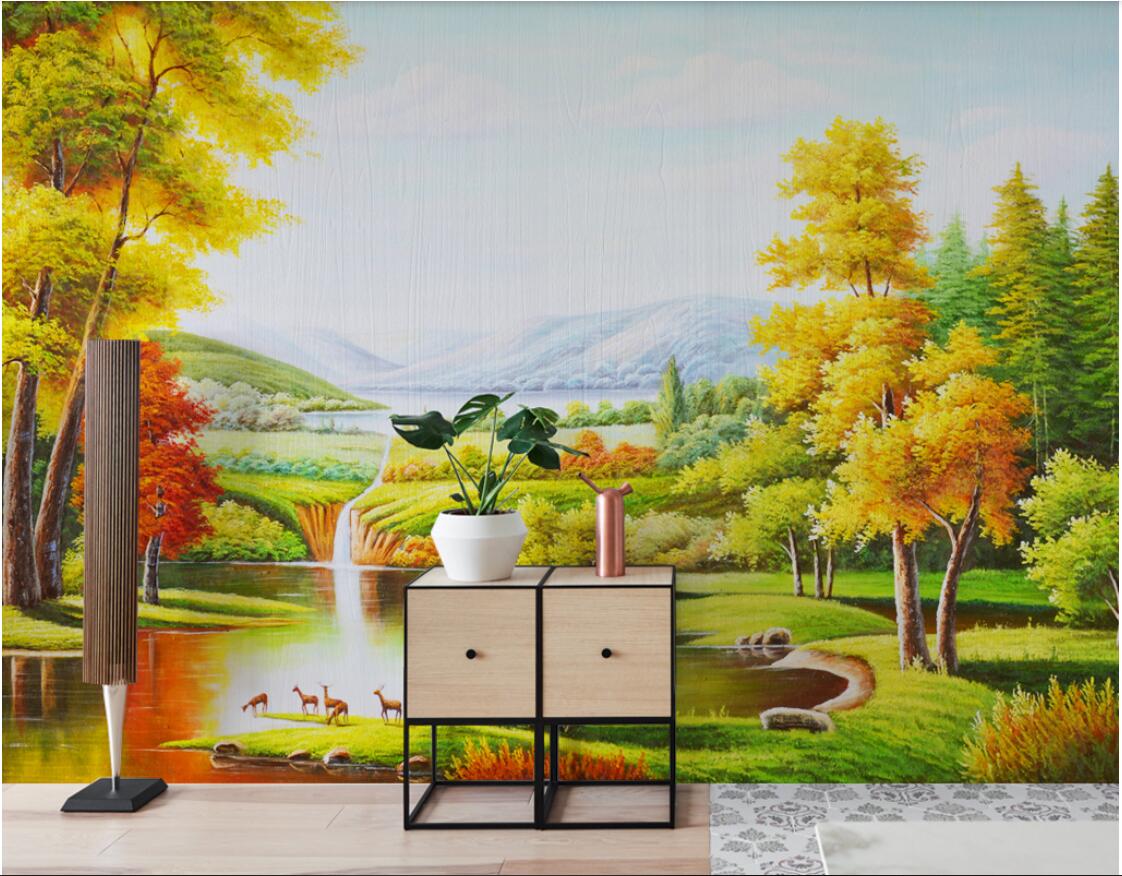 3d room wallpaper cloth custom photo Pure hand-painted natural forest landscape painting wallpaper for walls 3 d print fabric wall covering, Picture shows
3d room wallpaper cloth custom photo Pure hand-painted natural forest landscape painting wallpaper for walls 3 d print fabric wall covering, Picture shows
