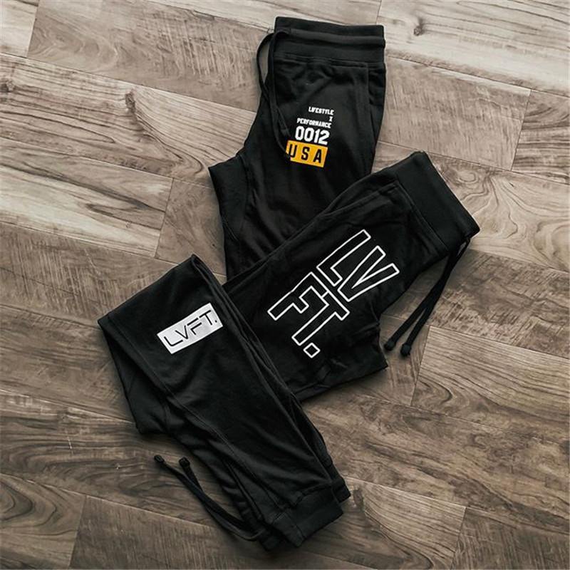 Men's Pants Fashion Mens Joggers Elastic Waist Loose Cotton Sweatpants With 3 Styles Male Casual Long Trousers Asian Size M-3XL