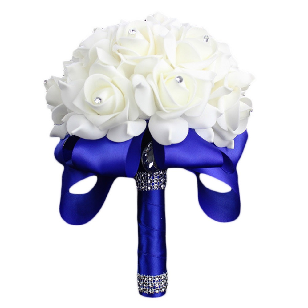 Elegant Colorful Bride Bridesmaid Rose Artificial Hands Holding Wedding Flowers Bridal Bouquets for Party Decoration, Blue
Elegant Colorful Bride Bridesmaid Rose Artificial Hands Holding Wedding Flowers Bridal Bouquets for Party Decoration, Blue