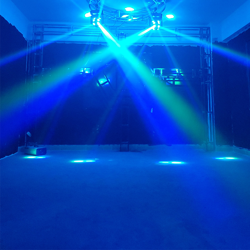 Party Lights Portable Laser Stage Lighting Moving Head Beam DJ RGBW Lamp Strobe Sound Activated for Parties Room Show Birthday