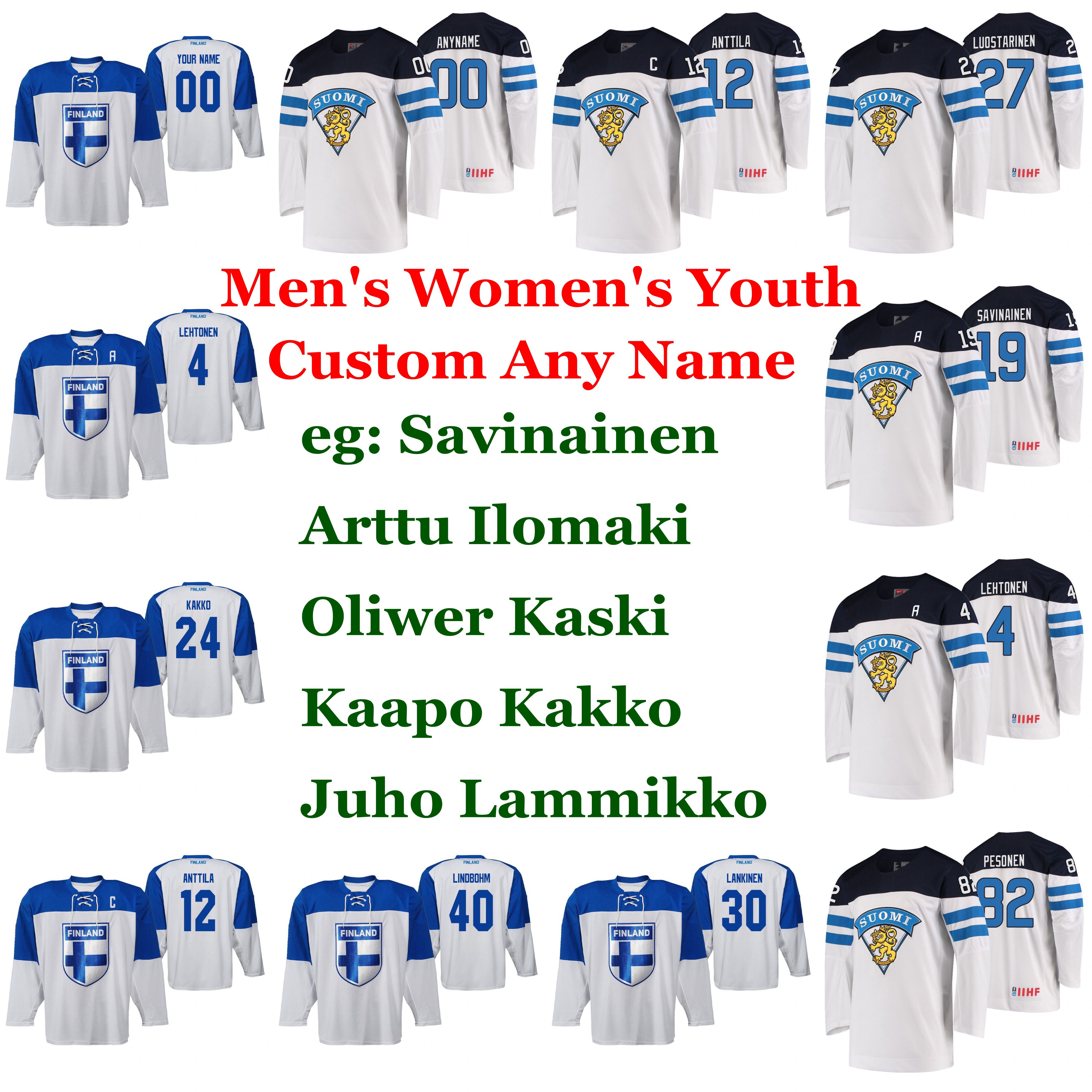 Finland 2019 IIHF World Championship Hockey Jerseys Tyrvainen Jersey Sakari Manninen Jani Hakanpaa Kiviranta Kevin Lankinen Custom Stitched, Youth white
Finland 2019 IIHF World Championship Hockey Jerseys Tyrvainen Jersey Sakari Manninen Jani Hakanpaa Kiviranta Kevin Lankinen Custom Stitched, Youth white