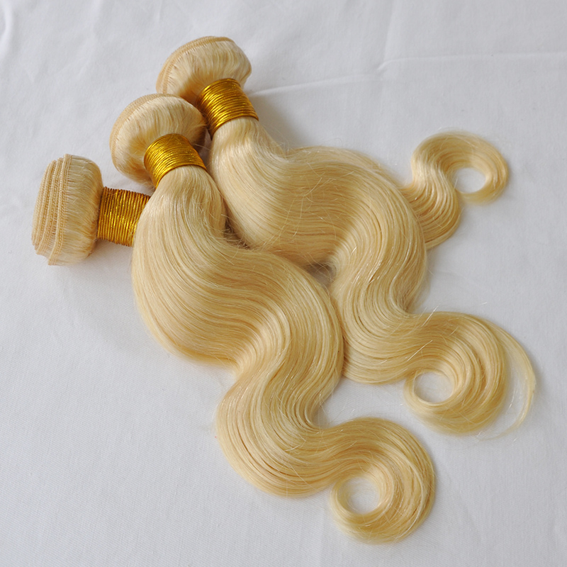 830inch grade 10a 4pcs 50g 100 human hair straight brazillian body wave blonde human hair bundles blonde color virgin remy hair weft