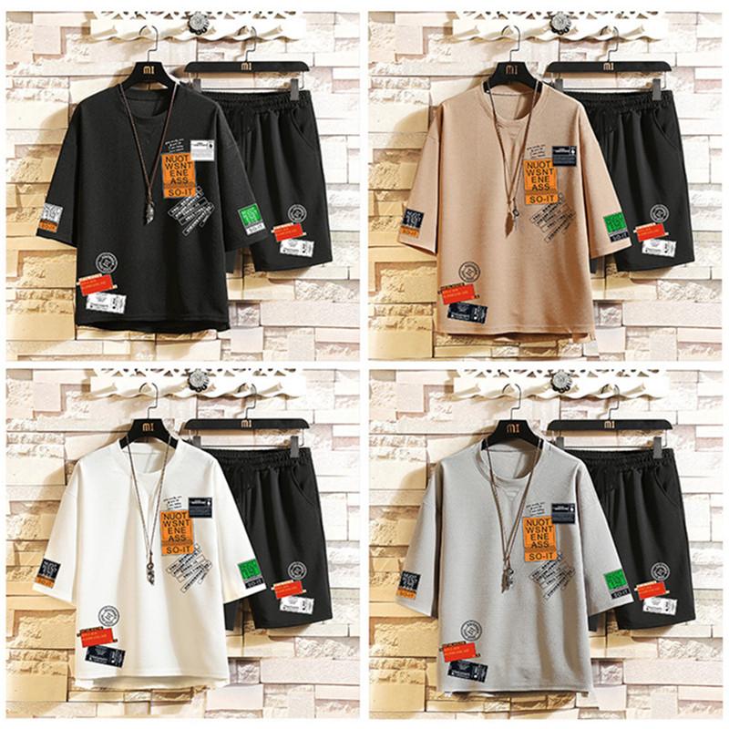Men Casual Tee Shirts Set Sportwear Hot Fashion Trend Ins Harbour Wind T-shirt Shorts Summer 2pc Tracksuit Tops Beach Loose Running Suits
Men Casual Tee Shirts Set Sportwear Hot Fashion Trend Ins Harbour Wind T-shirt Shorts Summer 2pc Tracksuit Tops Beach Loose Running Suits