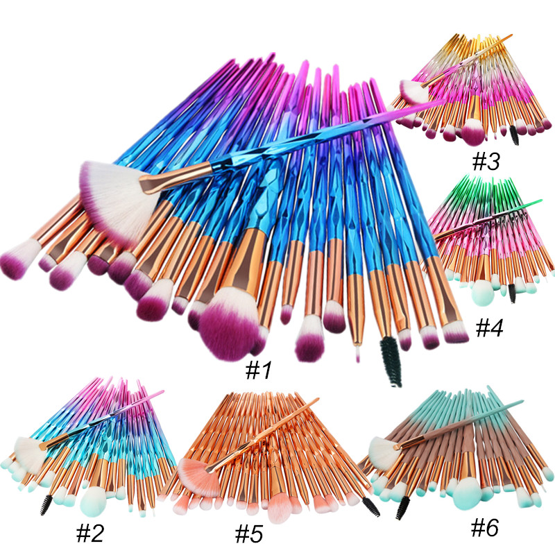 Professional Makeup Brushes Set 20pcs Diamond Fan Powder Foundation Brush Blush Blending Eyeshadow Lip Cosmetic Eye Make Up Brushes Kit Tool
Professional Makeup Brushes Set 20pcs Diamond Fan Powder Foundation Brush Blush Blending Eyeshadow Lip Cosmetic Eye Make Up Brushes Kit Tool