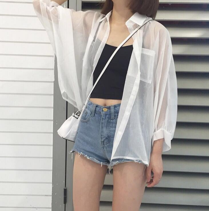 Boyfriend Kimono mujer Summer Cardigan Women Transparent White Sexy Blouses Chiffon Beach Shirts Sunproof Cardigans Blusas 2020 
Boyfriend Kimono mujer Summer Cardigan Women Transparent White Sexy Blouses Chiffon Beach Shirts Sunproof Cardigans Blusas 2020
