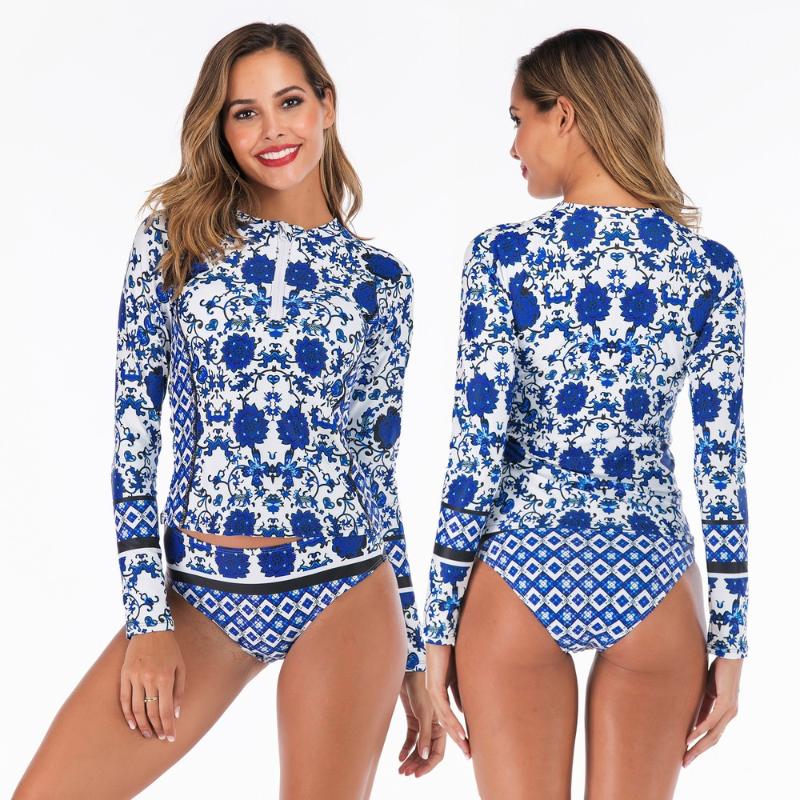 Long Sleeve 2 Piece Bathing Suit Women Swimsuit Print Bikini Set Women Swimwear 2020 Sexy Beach Bathing Suit Beachwear
Long Sleeve 2 Piece Bathing Suit Women Swimsuit Print Bikini Set Women Swimwear 2020 Sexy Beach Bathing Suit Beachwear