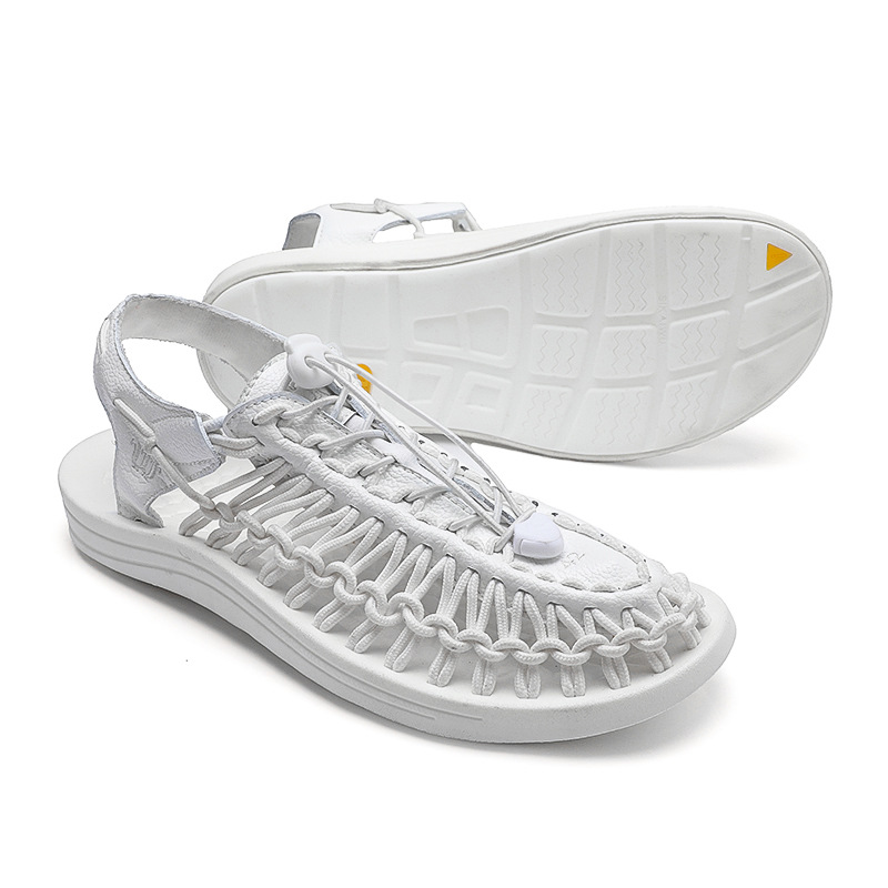 Hot Sale- man sandals beach weave sandal man casual breathing shoes braid shoes for man zy221