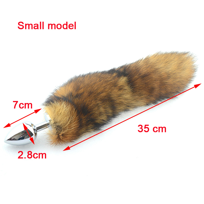 3 Sizes Of Metal Erotic Anal Butt Plugs , Long Tail, Anus Sexy Toys For Women & Men, Funny Adult Love Fox Tail As026s Y190714