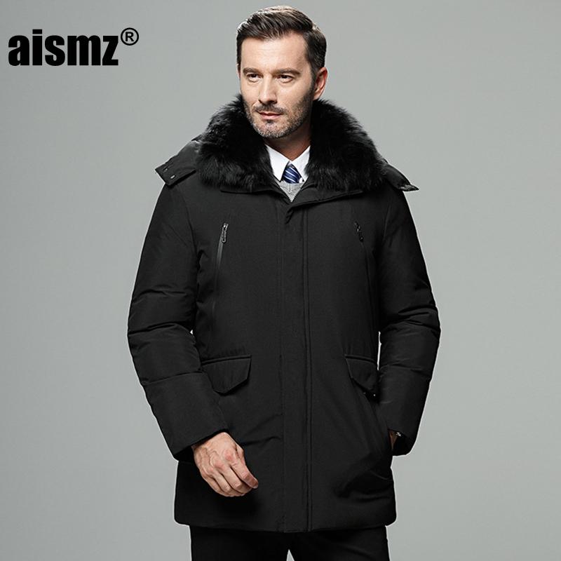 Aismz Men's Winter Jackets Thick Warm 90% White Duck Down Jacket Russia Winter Coat Men Waterproof Men's Windbreakers Overcoat, 1706 dark blue
Aismz Men's Winter Jackets Thick Warm 90% White Duck Down Jacket Russia Winter Coat Men Waterproof Men's Windbreakers Overcoat, 1706 dark blue