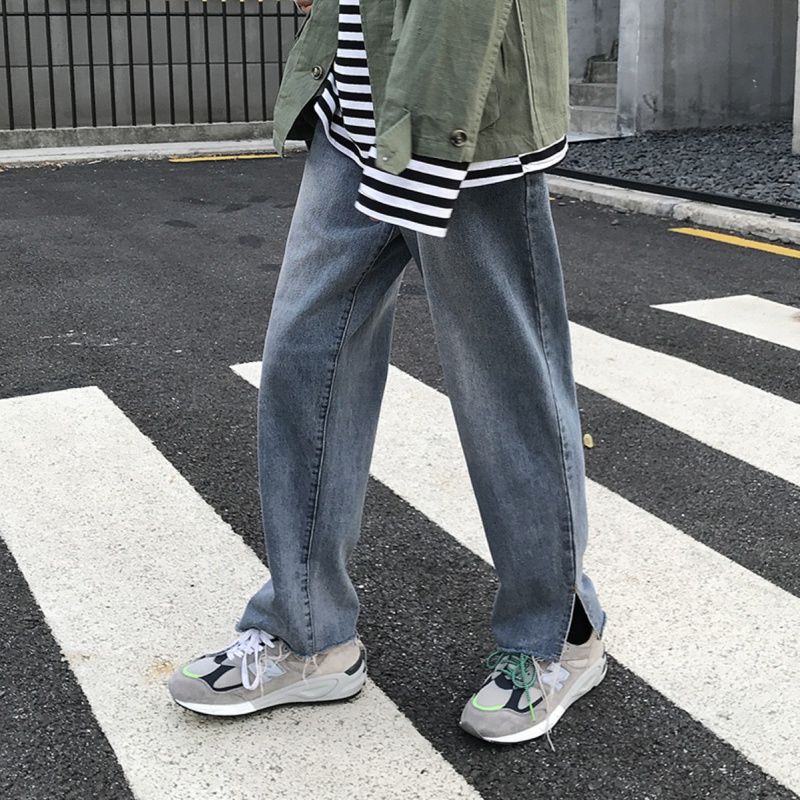Korean Straight Jeans Men' Fashion Casual Retro Blue Jeans Pants Men Streetwear Wild Loose Hip Hop Denim Trousers Mens -2XL 
Korean Straight Jeans Men' Fashion Casual Retro Blue Jeans Pants Men Streetwear Wild Loose Hip Hop Denim Trousers Mens -2XL