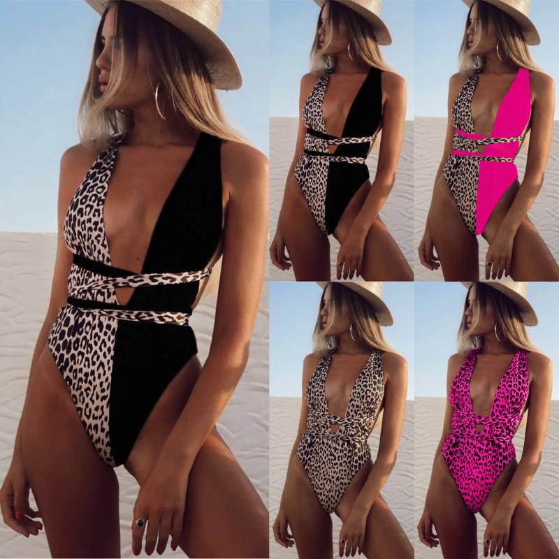 Cut-out Strap Women Swimwear One Piece Swimsuit Female V-neck Bodysuit Bathing Suit Bather Beachwear High Waist Leopard
Cut-out Strap Women Swimwear One Piece Swimsuit Female V-neck Bodysuit Bathing Suit Bather Beachwear High Waist Leopard
