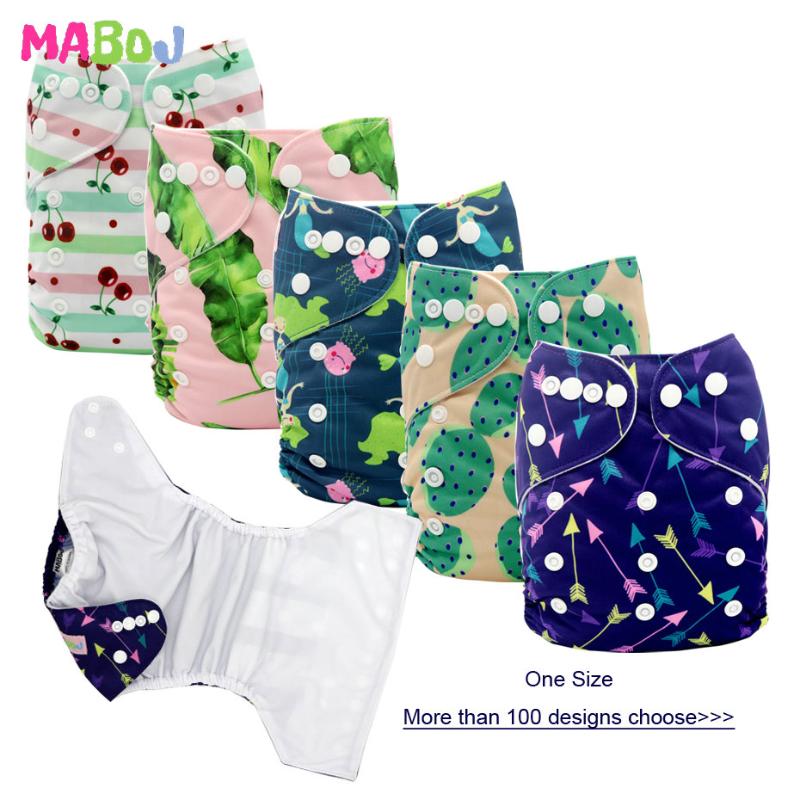 

MABOJ Diapers 1pcs Cloth Diapers Baby Pocket Diaper Washable Reusable Nappy Cover Suits Birth To Potty  Nappies Inserts, Pd9-1-31
