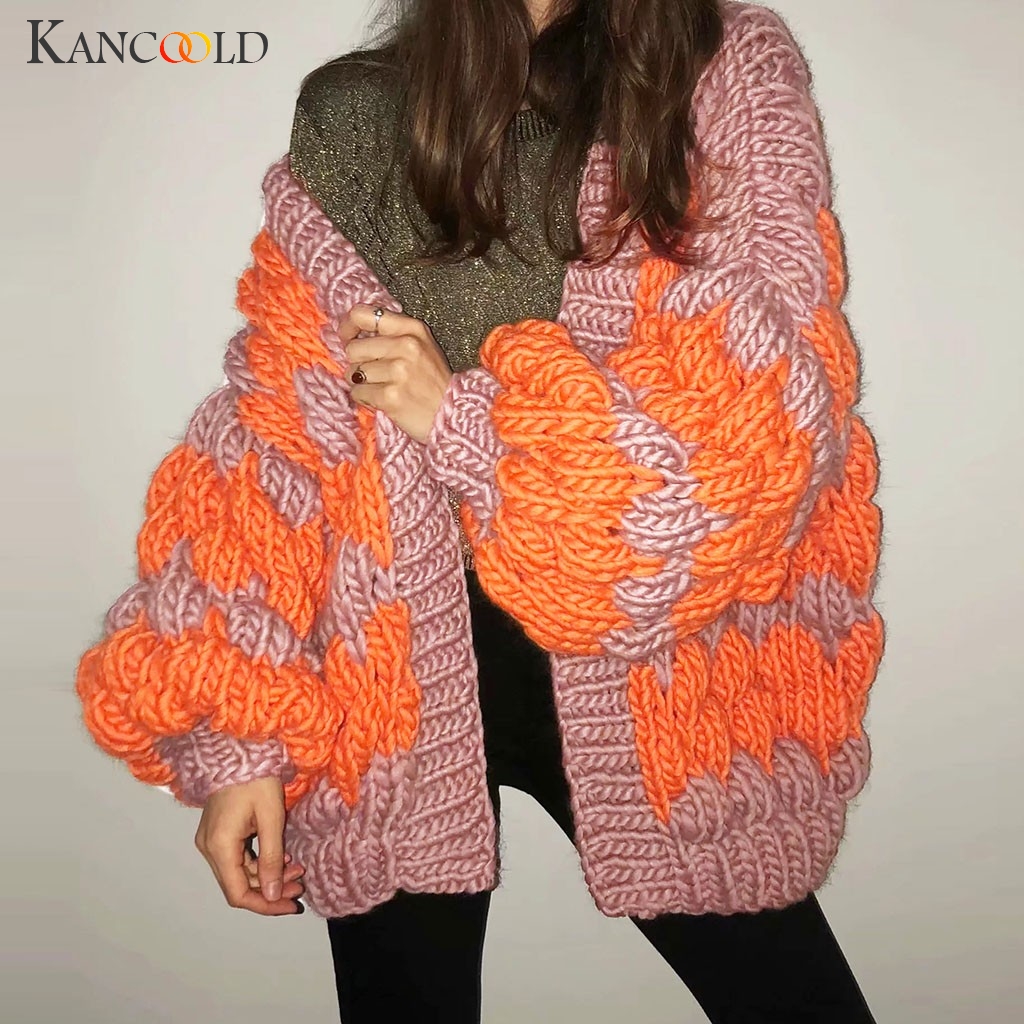 KANCOOLD coats MINIMALIST STYLE Casual Puff Sleeve Knit Cardigan Sweater Outerwear Loose Splice coats and jackets women 2019Sep3, Orange
KANCOOLD coats MINIMALIST STYLE Casual Puff Sleeve Knit Cardigan Sweater Outerwear Loose Splice coats and jackets women 2019Sep3, Orange