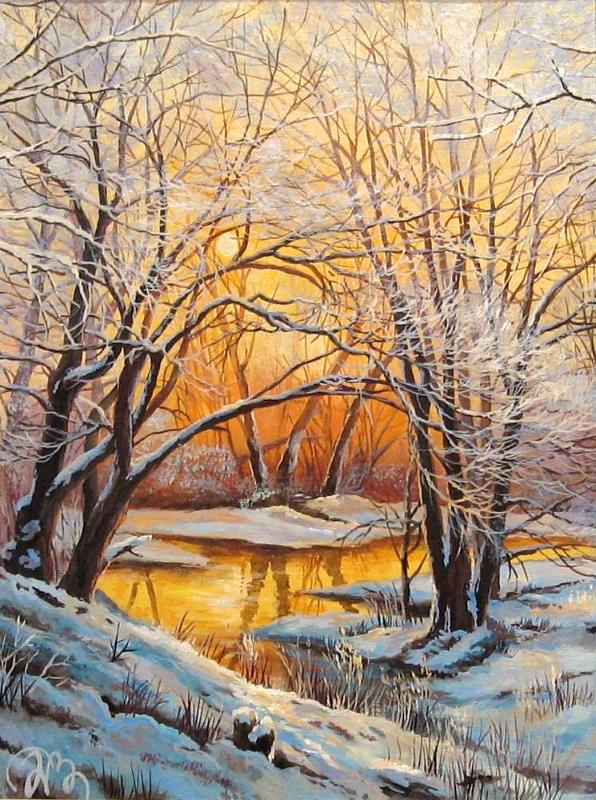 

Landscape snow at dusk autumn pink pictures Home Decor Pictures Painting By Numbers Handwork Draw On Canvas Living Room Wall Art