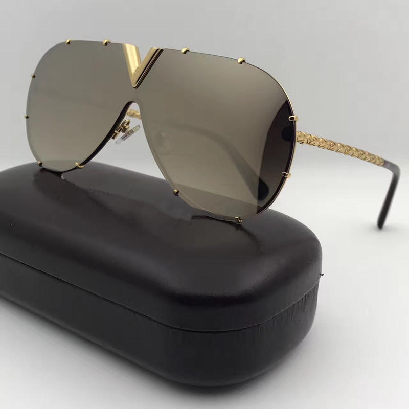 New Men Women Designer Sunglasses Fashion Oval Sunglasses Coating Mirror Lens Hollow Metal Frame Color Plated Frame UV400 Lens Z0898E