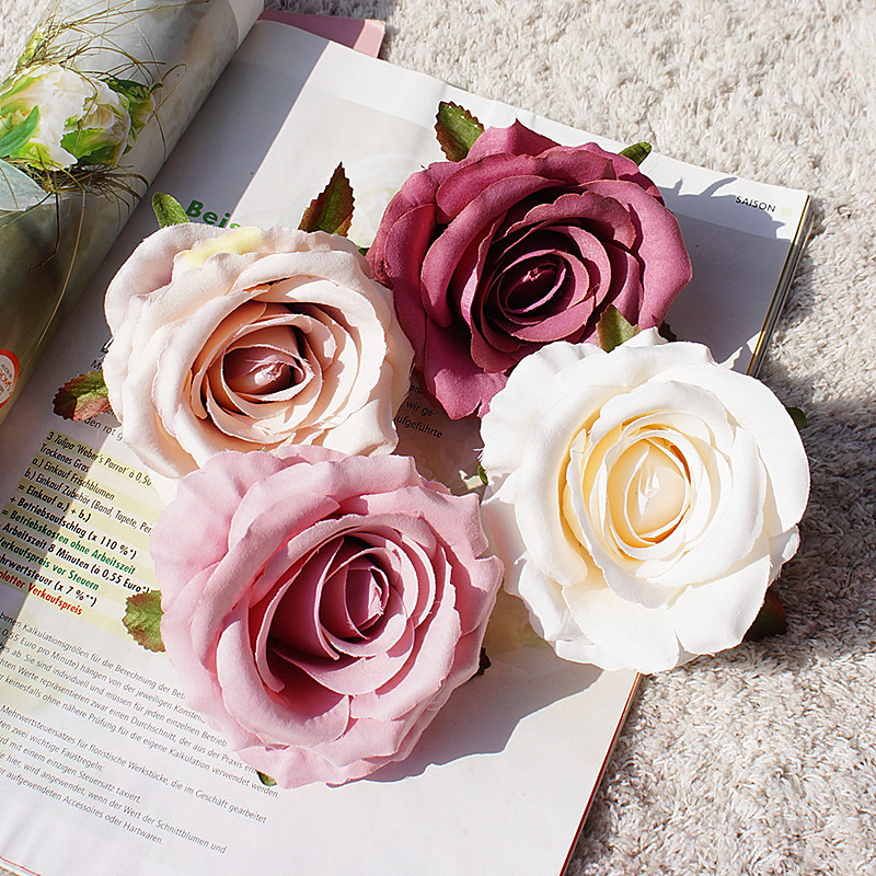 12Pcs/lot Italy rose flower heads 9.5cm artificial flowers handmade diy wedding party costume hat DIY scrapbooking wreath flores, White
12Pcs/lot Italy rose flower heads 9.5cm artificial flowers handmade diy wedding party costume hat DIY scrapbooking wreath flores, White
