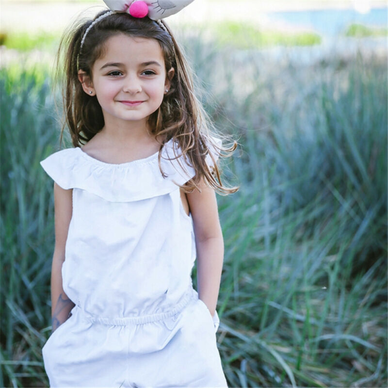 Summer Short Sleeve Solid Off Shoulder One-Pieces Jumpsuit Clothing Costume 0-4Y Toddler Infant Baby Girls Casual Romper, Black
Summer Short Sleeve Solid Off Shoulder One-Pieces Jumpsuit Clothing Costume 0-4Y Toddler Infant Baby Girls Casual Romper, Black
