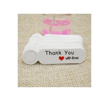 Kraft Paper Tags Gift Wrap Hang Tag Price Labels Handmade With Love Thank You With Love Decoration Tag 1000 pcs