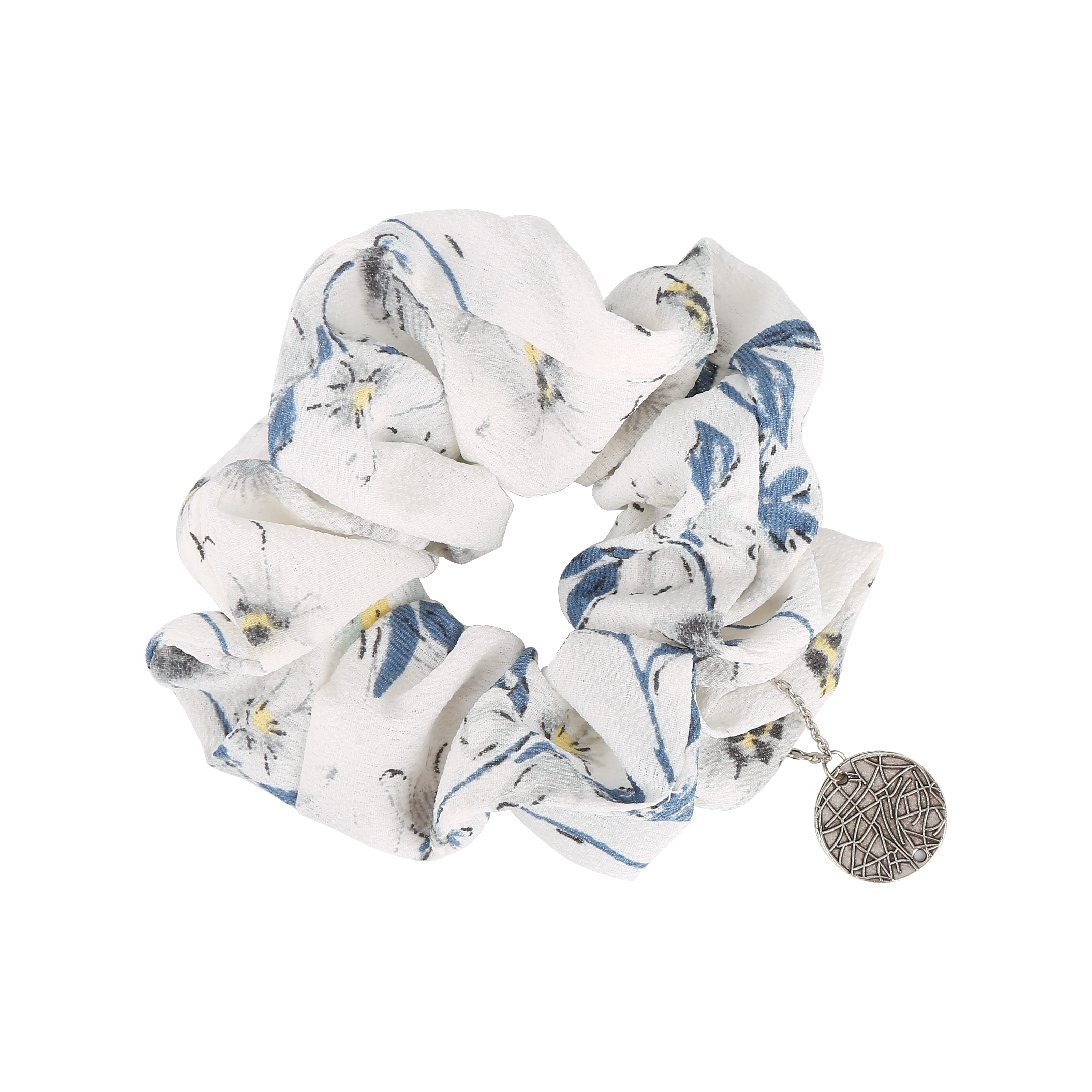 Small fresh floral large intestine circle seamless stretch fabric hair ring hair rope female jewelry