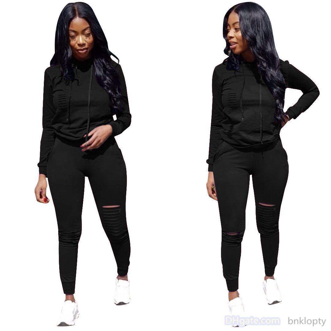 Autumn Spring Fashion Tracksuits Solid-color Hooded with Pants Women's Two-piece Set Black Designer Tracksuits Size S-3XL 040
Autumn Spring Fashion Tracksuits Solid-color Hooded with Pants Women's Two-piece Set Black Designer Tracksuits Size S-3XL 040