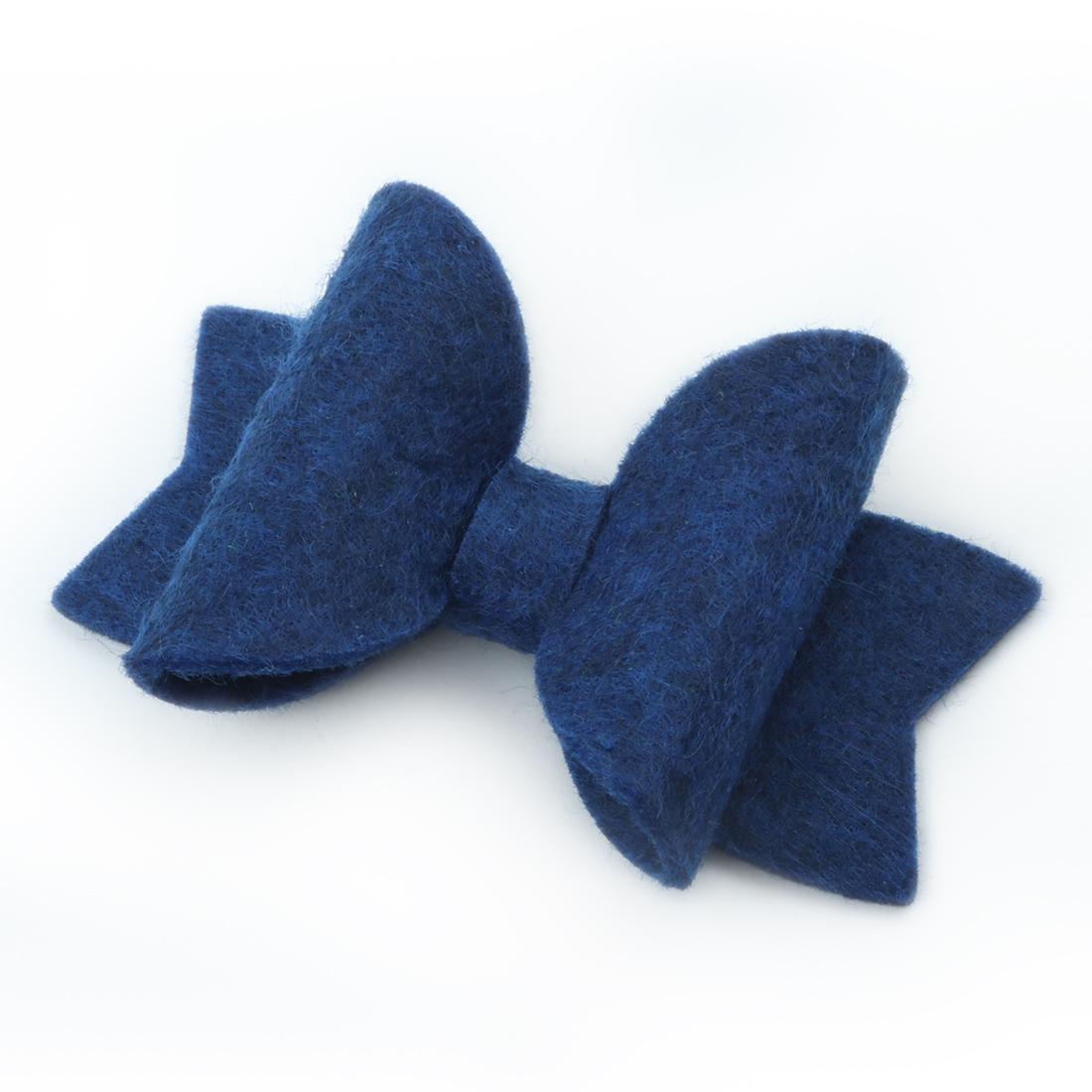 20pcs/Lot Girls Hair Bows Hairpins Barrettes Hairgrip 3 Inch Solid Hairbow Non Woven Warm Bow With / Without Clips New Headwear - view 6