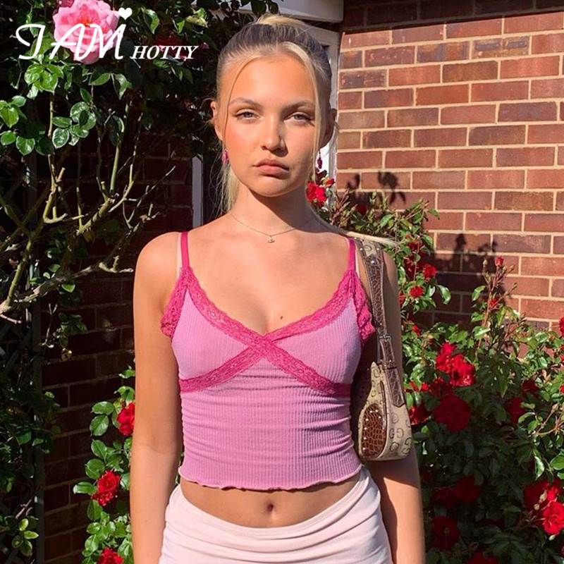 IAMHOTTY Solid Basic Patchwork Lace Crop Top Women Vintage Sweet Casual Outfits Y2K Summer Tops Femme Korean Style Harajuku Top, Brown
IAMHOTTY Solid Basic Patchwork Lace Crop Top Women Vintage Sweet Casual Outfits Y2K Summer Tops Femme Korean Style Harajuku Top, Brown