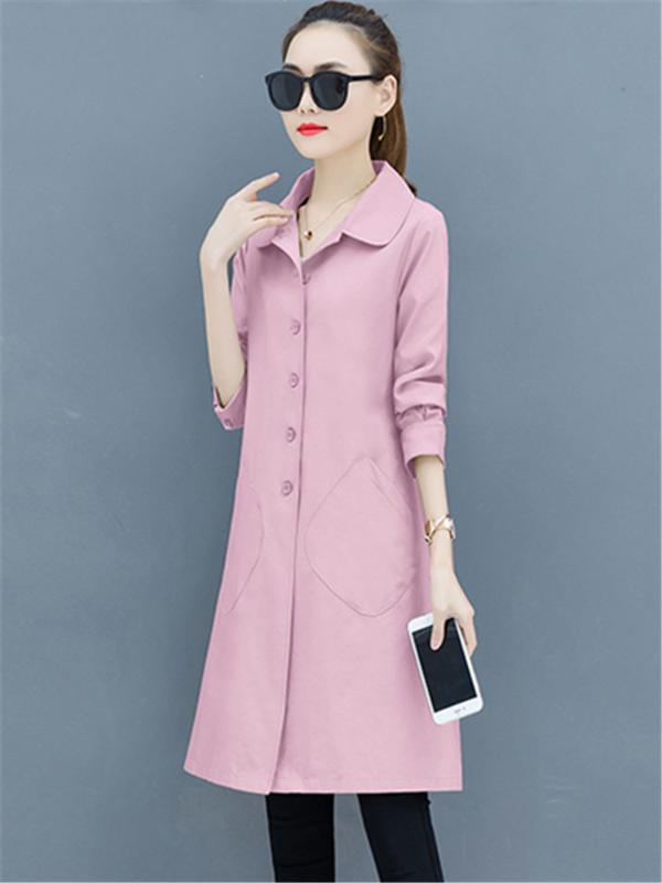 Windbreaker women's medium long new women's coat spring coat loose thin windbreaker thin, As pic
Windbreaker women's medium long new women's coat spring coat loose thin windbreaker thin, As pic