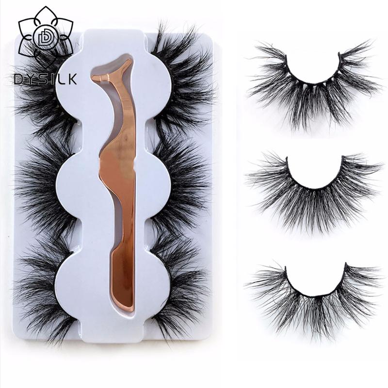 DYSILK 3Pairs 25mm lashes 3D Mink Eyelashes 100% Cruelty free Lashes Reusable Natural False Eyelash curler Popular Makeup
DYSILK 3Pairs 25mm lashes 3D Mink Eyelashes 100% Cruelty free Lashes Reusable Natural False Eyelash curler Popular Makeup
