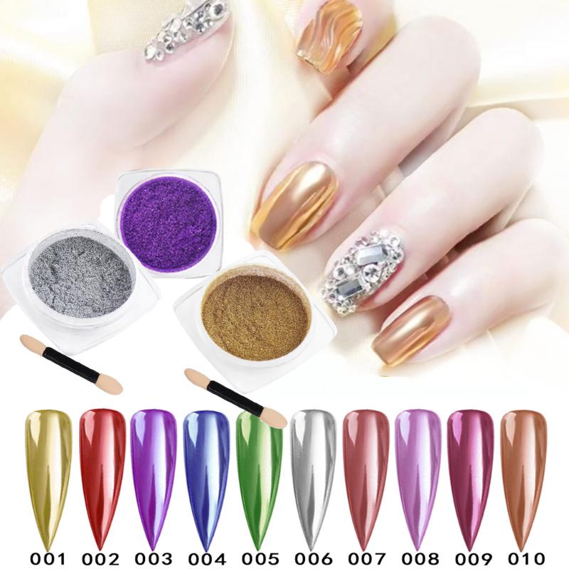 1 Box/1g+Nail Brush Nail Mirror Glitter Powder Dust Gold Silver Rose Gold Metal Effect Metallic Effect Nail Art Dust Decoration
1 Box/1g+Nail Brush Nail Mirror Glitter Powder Dust Gold Silver Rose Gold Metal Effect Metallic Effect Nail Art Dust Decoration