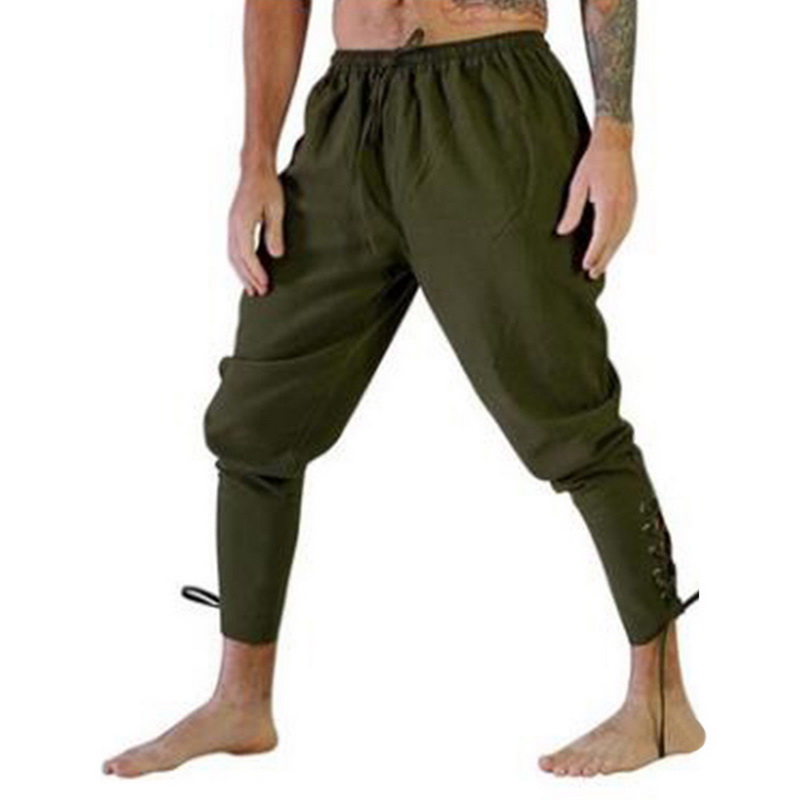 Men's Pants Men Halloween Medieval Pirate Renaissance Horseman Cosplay Costume Loose Pant Leg Bandage Trouser, A3
Men's Pants Men Halloween Medieval Pirate Renaissance Horseman Cosplay Costume Loose Pant Leg Bandage Trouser, A3