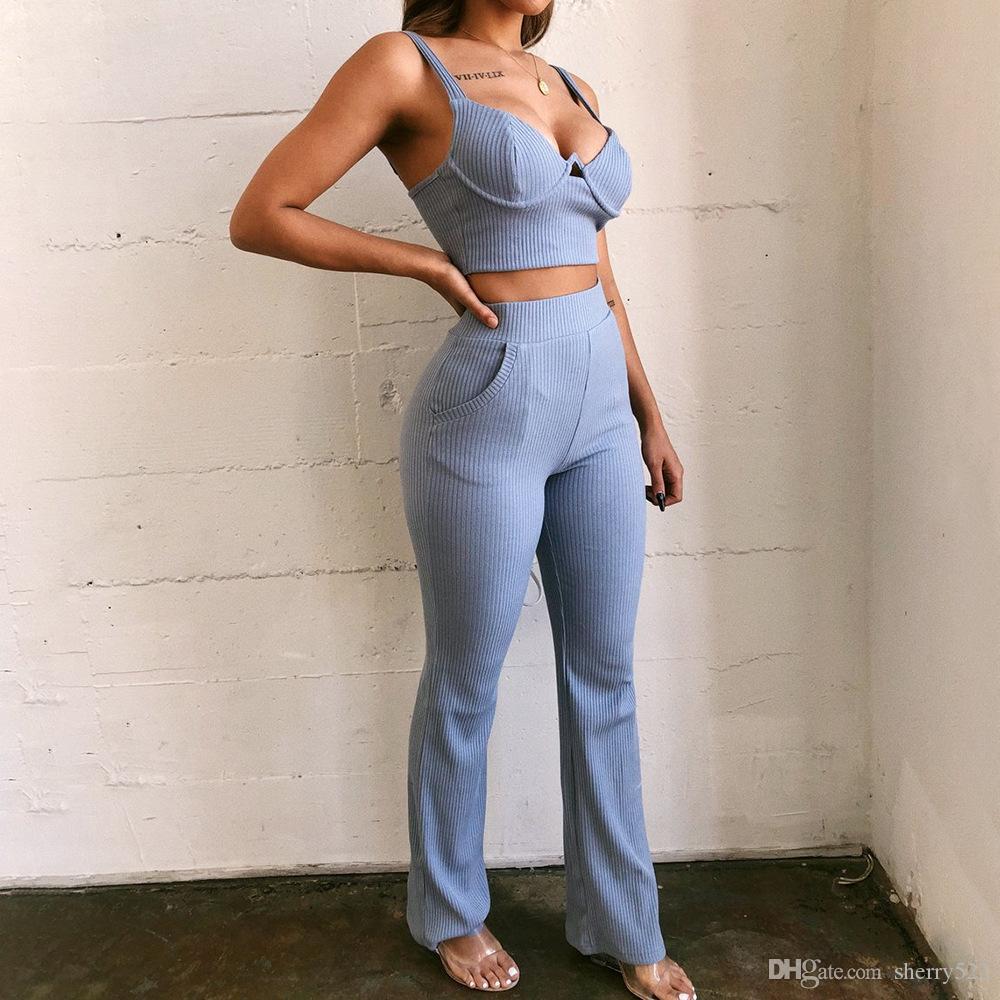 Strap Fitness Two Piece Set Sexy Backless Crop Top and Wide Leg Pants Women Knitted Tracksuit Female Outfit Summer Matching Sets Wholesale, White
Strap Fitness Two Piece Set Sexy Backless Crop Top and Wide Leg Pants Women Knitted Tracksuit Female Outfit Summer Matching Sets Wholesale, White