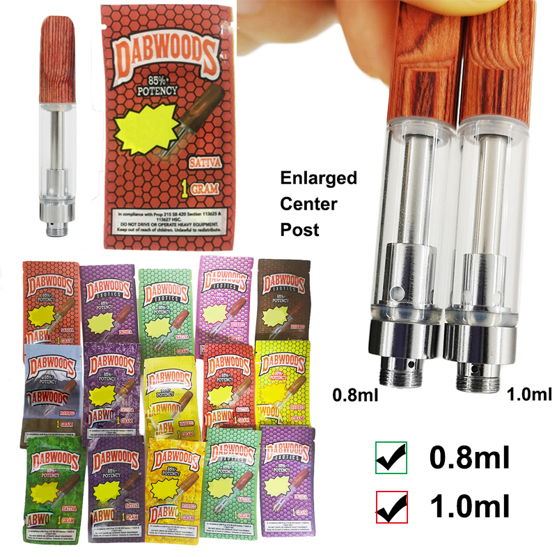 Dabwoods Vape Pen Cartridges 1ml 0.8ml Glass Tanks Wood Tip Ceramic Cell Coil Empty Vaporizer Pen Thick Oil Cartridge 510 Carts E-Cigarette
Dabwoods Vape Pen Cartridges 1ml 0.8ml Glass Tanks Wood Tip Ceramic Cell Coil Empty Vaporizer Pen Thick Oil Cartridge 510 Carts E-Cigarette