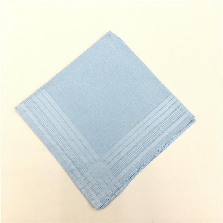 12PCS 43 * 43CM Pure Cotton Light Color Lady Handkerchief Big Satin Handkerchief