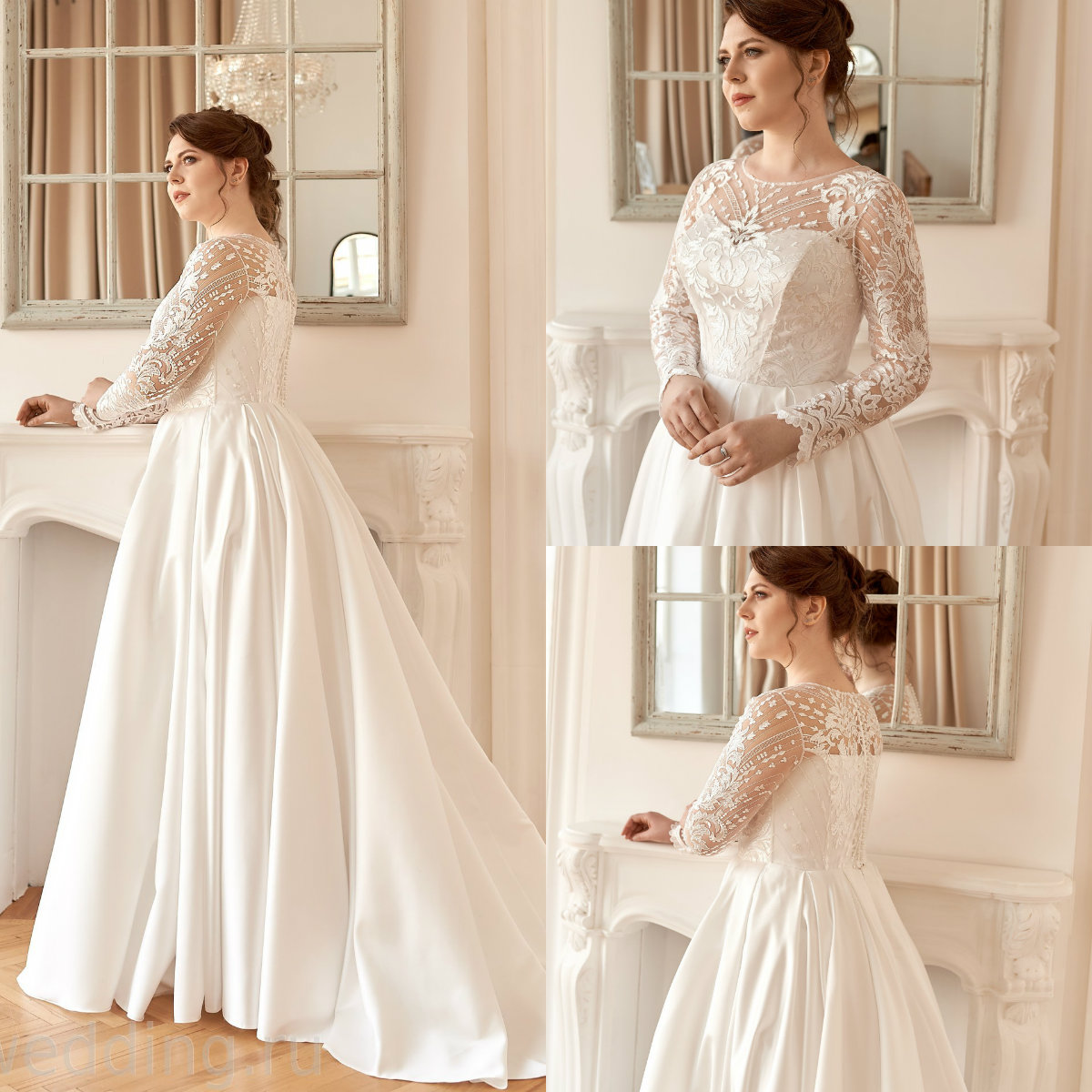 Plus Size Wedding Dresses Lace Appliqued Sweep Train Jewel Neck Boho Long Sleeve Wedding Dress Tulle Custom Made Beach Robes De Mariée, Pink
Plus Size Wedding Dresses Lace Appliqued Sweep Train Jewel Neck Boho Long Sleeve Wedding Dress Tulle Custom Made Beach Robes De Mariée, Pink