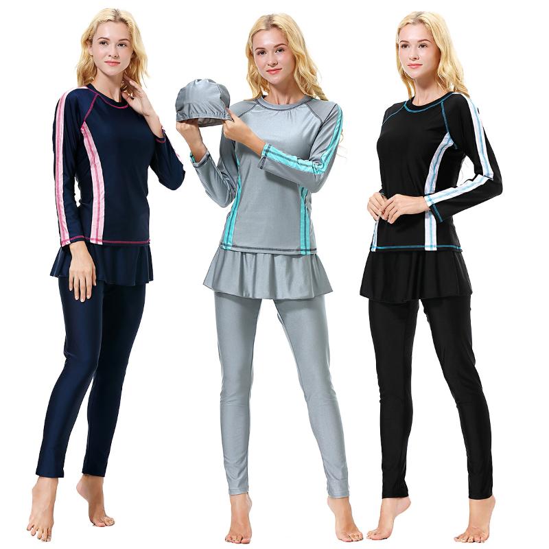 Muslim Swimwear Arab Islamic Women Swim Wear Burkini Bathing Suit Swim Surf Wear Sport 3 Piece Plus Size Modest Swimsuit
Muslim Swimwear Arab Islamic Women Swim Wear Burkini Bathing Suit Swim Surf Wear Sport 3 Piece Plus Size Modest Swimsuit