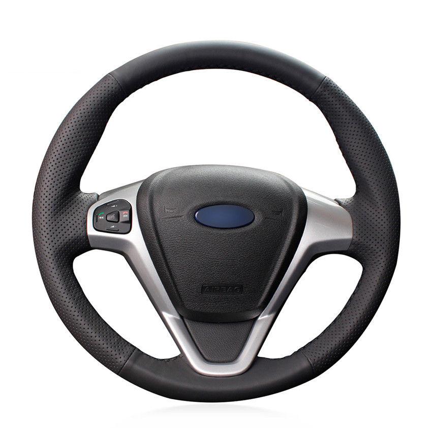 For Ford Fiesta 2008-13 hand-sewn steering wheel cover black artificial leather
For Ford Fiesta 2008-13 hand-sewn steering wheel cover black artificial leather