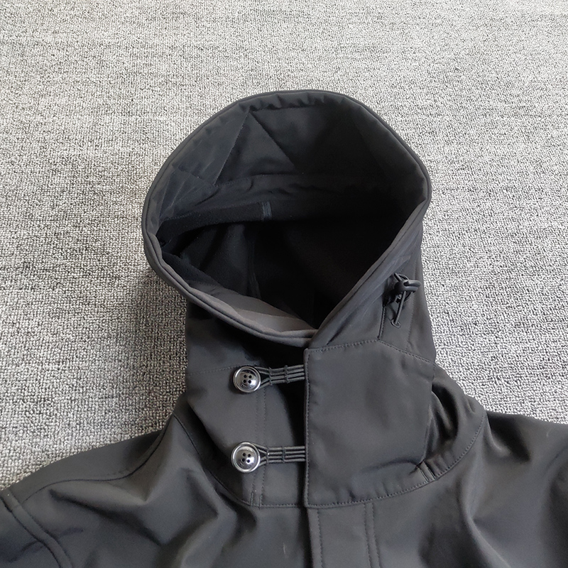2021FW Fleece Men's Trench Coats jackets konng gonng jacket fashion brand casual coat Medium length Plush thickened windbreaker