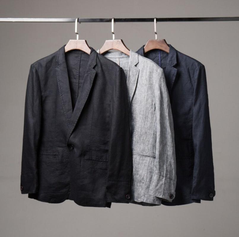 New High Quality Linen Cotton Men Casual Suit Spring Autumn Thin Coat Clothes Single Breasted Blazer Plus Size L XL 2XL 3XL, Black
New High Quality Linen Cotton Men Casual Suit Spring Autumn Thin Coat Clothes Single Breasted Blazer Plus Size L XL 2XL 3XL, Black