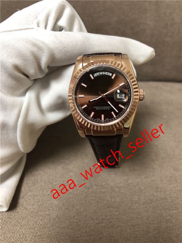 2020 new mens fashion watch master 36mm day-date 118135 128238 118138 coffee dial fluted bezel automatic movement leather strap wristwatch, Slivery;brown
2020 new mens fashion watch master 36mm day-date 118135 128238 118138 coffee dial fluted bezel automatic movement leather strap wristwatch, Slivery;brown